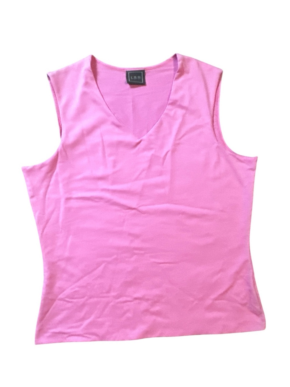 NWT LBH, size XL, Sleeveless pink top